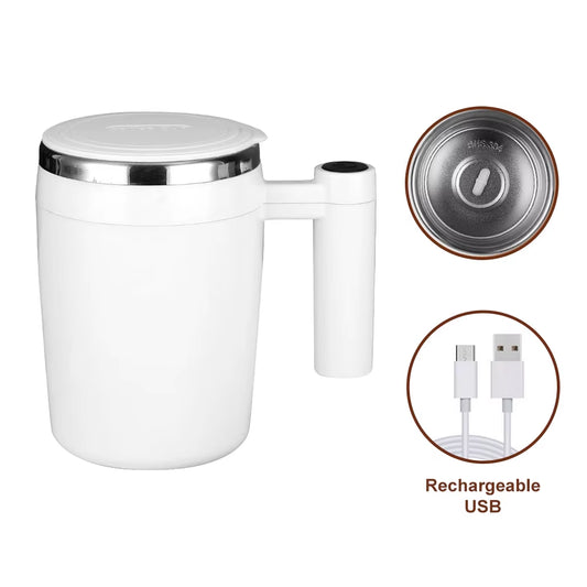 Self Stirring Mug Coffee Cup Rechargeable Automatic Magnetic Stirring Coffee Mug Auto Self Mixing Stainless Steel Cup