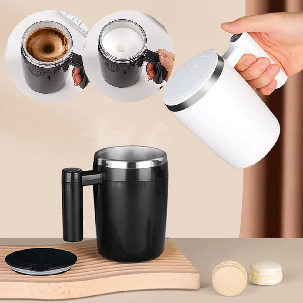 Self Stirring Mug Coffee Cup Rechargeable Automatic Magnetic Stirring Coffee Mug Auto Self Mixing Stainless Steel Cup